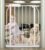 Small Narrow Baby Gate for Stairs Doorways Hallways 24 Inch to 29 Inch Wide Pressure Mounted Baby Gate Walk Through Child Gates for Kids or Pets Indoor Safety Gates