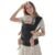 MISSWISDOM Baby Carrier Newborn to Toddler Baby Wraps Carriers(8-30lbs), Newborn Carrier with Head Support, Infant Holder Carrier with Enhanced Lumbar Support, Dark Grey