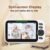 Blemil Baby Monitor with 2 Cameras and Audio 30-Hour Battery, 5″ Large Split-Screen Video Baby Monitor with Camera and Audio, 3500mAh Battery, Remote Pan/Tilt/Zoom Camera, Two-Way Talk, Night Vision