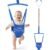 Slevoo Baby Jumper, Baby Doorway Jumper for Babies 6-12 Months, with Easy to Use Clamp and Adjustable Strap, Blue