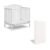 Graco Stella 4-in-1 Convertible Mini Crib with Bonus Mattress – Includes Bonus 2.75 Inch Thick Mattress with Water-Resistant Cover, Converts to Twin Bed, Ideal Crib for Small Spaces (White)