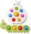 LiKee Fidget Popper Sensory Baby Toys for 10+ Months, Christmas Stocking Stuffers Push and Popping Busy Board, Montessori Toys for 1+ Years Old, Airplane Car Travel Toy for Toddlers 1-3 Stress Relief