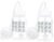 Hands-Free Baby Bottle – Anti-Colic Nursing System 4 oz Baby Bottle with Fast Flow Nipple/Teat 3m+ with Tube Straw Feeding System for Toddler (2 Bottles – Elephant)