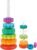 JUXUE Baby Spinning Stacking Toys for Toddlers 1-3, Rainbow Ring Stacker Montessori Toys for Babies 6-12 Months, 1 2 3 One Year Old Girl Boy Christmas Birthday Gifts, Autism Sensory Learning Toy