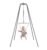 Jolly Jumper Elite (Grey) Baby Exerciser – Sturdy Frame, 6 ft Tall Stand Baby Jumper, Indoor and Outdoor Exercise Saddle Seat, Adjustable Height, for Infants up to 28 lbs