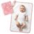 Portable Diaper Changing Pad for Baby – Waterproof Compact Changing Mat with Wrist Strap – Wipeable Travel Changing Pad for Diaper Bag – Gifts for Baby Shower by PHOEBUS BABY(Pink Flowers)