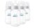 Philips Avent Anti-Colic Baby Bottles, 11oz, with Flow 3 Nipples, 3m+, 4pk, Clear, SCY106/04
