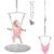 G TALECO GEAR Baby Jumper with a Ceiling Hook for Infant & Toddlers with Adjustable Chain, Bouncers for Indoor/Outdoor, Baby Doorway Jumper with Soft Rug (Pink)