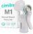 M1 Manual Breast Pump Kit – Portable, Quiet Breastfeeding Pump with Ergonomic Handle, Closed System & Wide‑Neck Bottle for Travel, Backup & On‑The‑Go Moms