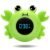 b&h Baby Bath Thermometer – Instant Read, Digital Water & Room Temp Reader, Safety Water Sensor for Infants, Color-Coded Alerts, Tub Temperature Monitor, Cute Floating Bath Toy, Crab (Green)
