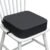 Toddler Booster Seat for Dining Table, Waterproof Kids Booster Seat for Kitchen Chair, High Density Foam Cushion with Non-Slip Bottom, Washable Cover & Adjustable Straps (Dark Grey)