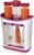 Infantino Squeeze Station, Baby Food Maker & Pouch Filler, Fill 3 Reusable Pouches at Once, Easy to Use, Dishwasher Safe, Homemade Baby Food Prep Essential, Purple