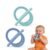 Baby Teething Toys Easy to Hold – 100% Food Grade Silicone Teething Ring for Babies 0-18 Months – BPA Free Teething Pain Relief for Infants 3-6-12 Months,Blue&Teal