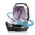 Evenflo Revolve180 LiteMax NXT Rotating Rear-Facing Lightweight Preemie and Infant Car Seat 3-30lbs. with SensorySoothe. Easy Install with Base (Agate Purple)
