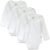 HonestBaby Baby 3-pack Long Sleeve Side-snap Kimono Bodysuits Organic Cotton for Infant Baby Boys, Girls, Unisex