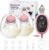 Breast Pump Hands Free D6, Ultra-Lightweight Wearable Breast Pump with Soft Double-Seal Flange – 25mm, Quiet & Leak-Proof Portable Electric Pump, 3 Modes & 9 Levels, Upgraded Low Noise Motor