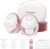 Momcozy Breast Pump Hands Free Mobile Style | M6, Wearable Breastfeeding Electric Breast Pump Ideal Rhythm More Milk, DoubleFit Flange More Fit & Discreet with 3 Modes 9 Levels, 24mm – 2 Pack Cozy Red