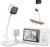 NUOTUN Baby Monitor with Camera and Audio, Baby Monitor No Wifi with Clip for Crib & Stand, Portable 2.8’’ HD Monitor 1080P Video, NightVision, VOX, 2-Way Audio, Temp Sense & Lullabies, SD card Includ