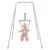 FUNLIO Baby Jumper with Stand for 6-24 Months, Infant Jumper for Indoor/Outdoor Play, Toddler Jumper for Baby Girl/Boy, with Adjustable Chain, Easy to Assemble & Store (with Stand) – Grey
