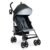 Jeep AdventureGlyde Stroller by Delta Children – Lightweight Travel Stroller with Smoothest Ride & Compact Fold, 3-Position Recline, Extra Large Storage Basket, Black/Grey