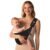 Baby Sling Carrier, Baby Carrier Newborn to Toddler with Adjustable Strap, Non-Slip Baby Half Wrapped Sling Hip Carrier 10-30lbs, Black