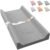 Vegan Leather Baby Changing Pad, Waterproof & Wipeable Soft Diaper Changing Mat 32″ x 16.6″ Comfortable Infant Changing Station for Dresser & Table