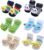 FedMois 6 pairs Baby 3D Cartoon Anti-Skid Booties Socks Slippers Shoes