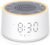 Dreamegg Sound Machine with Nursery Lamp – Sound Machine Baby, Soothing Sounds, Timer, Memory Function, 10 Colour Night Light, White Noise Machine Alarm Clock for Newborn Baby Registry Gift, White
