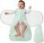 Baby Swaddle Sleep Sack, 1.0 Tog New-Parent-Friendly Swaddle for Newborns & infant 3-6 Months Baby Wearable Blanket Reduce Startle Reflex, Newborn Boys Girls Registry Essentials