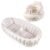 PandaEar 2 Pack Baby Inflatable Bathtub & Baby Seat for 3 Months+, Portable Travel Baby Infant Bath Tub and Infant Chair Toddler Floor Seats with Built in Air Pump for Newborn