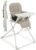 Primo PopUp Folding High Chair for Baby Age 6 to 36 Months – Taupe Folding Beach Style High Chair with Removable Dishwasher Safe Tray, 3pt Safety Harness, Leatherette Seat – Space Saving Design
