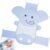 AIR&TREE Baby Bath Seat Support Net, Quick Drying, Adjustable, Comfortable, Non-Slip, Infant Bathtub Sling Shower Mesh for a Tub, with Safety Support Corners (Blue)