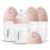 Gulicola PP (NOT Glass) Baby Breastfeeding Bottles Newborn Set 4 Pack, Extra Slow Flow Nipples, 0 Months +, 5 oz – Pink