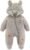 Fairy Baby Newborn Baby Snowsuit Bear Outfit Footie Romper Winter Thick Fleece Jumpsuit Infant Coat for Girls Boys 0-12M