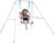 Sportspower FNS-003 My 1st Toddler Swing: Heavy-Duty Baby Indoor/Outdoor Swing Set with Safety Harness, Capacity – up to 50 lbs, Pink/Pale Green