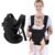 Baby Carrier Wrap,Baby Carriers Newborn to Toddler,Cozy Baby Holder Carrier Lightweight,Adjustable Baby Carriers Support for Infant 7-45lbs Girl and Boy,Front Back All Positions,Shower Gift-Black
