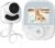 Baby Monitor with Camera and Audio, 2.8″ Video Baby Monitor with Secure Transmission No WiFi, Night Vision, Temperature Sensor, Two-Way Talk, Al Off-Lens Detection, Feeding Reminder