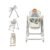 3-in-1 Foldable Baby High Chair with Locking Wheels – Adjustable Feeding Chair, Removable Tray, Detachable PU Cushion for Infants & Toddlers