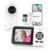 Simyke Smart Video Baby Monitor with Camera and Audio,Dual Mode,WiFi On/Off Switch,2.8inch Display,App,1080p Camera,1500ft Long Range,Night Vision,2-Way Talk,AI Baby Growth Album Function