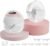 Hands-Free Wearable Electric Breast Pump, 3 Modes &15 Levels,320mmHg Strong Suction,Double-Sealed Leak-Proof Flange for Baby-Like Comfort,18/20/22/24mm Adjustable Flange, Pink 2-Pack Breast Pump Set