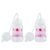 Hands-Free Baby Bottle – Anti-Colic Nursing System 4 oz Baby Bottle with Fast Flow Nipple/Teat 3m+ with Tube Straw Feeding System for Toddler 1 Year+ (2 Bottles – Pink)