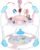 Baby Activity Center, 3-in-1 Baby Jumper, Infant Activity Center with 360° Rotating Seat, Music, Lights, 3 Adjustable Heights, Infant Activity Jumper for 6+ Months JP2402