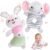 Baby Rattles 0-6 Months: Soft Rattle Toys for Newborns, Plush Stuffed Animal Rattle for Infants, Toddlers Boys Girls Shower Gift