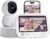 Comfyer Hybrid Video No WiFi & Smart WiFi Baby Monitor – 5″ 1080P Split Screen & 2K Camera App Control, Motion Alerts, Sound Detection, HD Night Vision, 5050mAh Battery,Triple Security, 1600ft Range