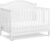 Davinci Charlie 4-in-1 Convertible Crib – GREENGUARD Gold Certified – Converts from Baby Crib to Toddler Bed, Daybed, and Full-Size Bed Effortlessly – 4 Adjustable Heights – Wooden White Baby Bed