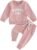 Toddler Newborn Baby Girl Fall Winter Outfits Long Sleeve Sweatshirt Tops Pants Headband 3Pcs Clothes Set
