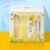6Pcs Newborn Daily Care Kit, Baby Nail Hair Trimming Grooming Set with Comb for Newborn Home Use (Yellow)