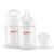 Pigeon Glass Nursing Bottle Wide Neck, Anti-Colic, Streamlined Body, Natural Feel, Easy to Clean, Heat-Resistant, 5.4 Oz (Pack of 2), Includes 2pcs SS Nipples (0m+)