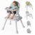 UNISWAN 6 in 1 Baby High Chair, Convertible Highchair for Babies and Toddlers (Grey)