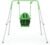 Outsunny Toddler Swing Set with Metal Stand, Safety Seat Belt, Backyard Indoor & Outdoor Baby Swing Set for Kids Aged 6-36 Months, Green
